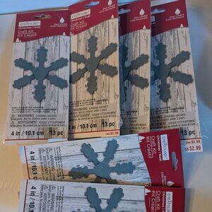 NWT 24 DIY Snowflakes 6 Kits Christmas Crafts Ornament Decoration Creatology NIP